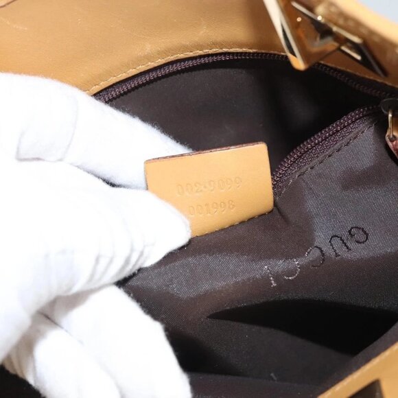 GUCCI Hand Bag Nylon Brown 002 9099 Auth ti2976 - Picture 12 of 16